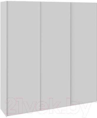 Шкаф-купе ТриЯ Траст СШК 2.210.70-11.11.11 3-х дверный (белый снег) - фото