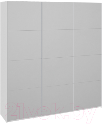 Шкаф-купе ТриЯ Траст СШК 2.210.70-13.13.13 3-х дверный (белый снег/зеркало) - фото