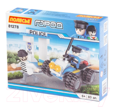 Конструктор Полесье Классик. Город. Полиция-5 / 81278 - фото