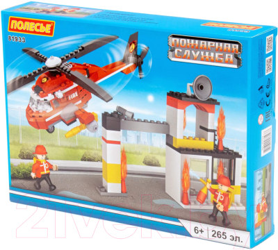 Конструктор Полесье Классик. Пожарная служба-2 / 81933 - фото