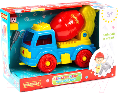 Конструктор Полесье Автомобиль-бетоновоз / 84804 - фото