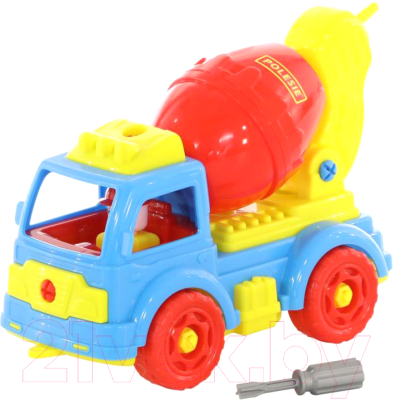Конструктор Полесье Автомобиль-бетоновоз / 84804