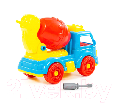 Конструктор Полесье Автомобиль-бетоновоз / 84804