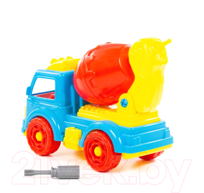 Конструктор Полесье Автомобиль-бетоновоз / 84804