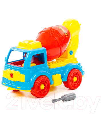 Конструктор Полесье Автомобиль-бетоновоз / 84804