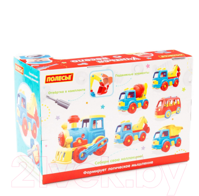 Конструктор Полесье Автомобиль-бетоновоз / 84804