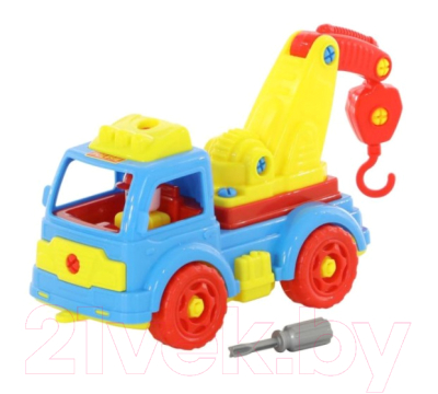 Конструктор Полесье Автомобиль-эвакуатор / 84828