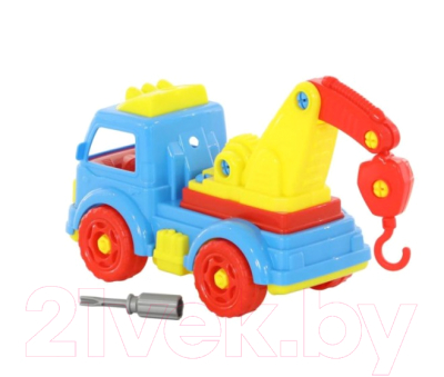 Конструктор Полесье Автомобиль-эвакуатор / 84828