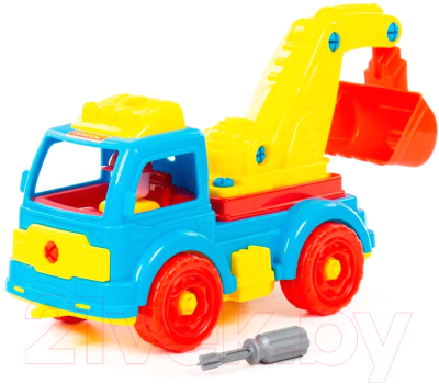 Конструктор Полесье Автомобиль-экскаватор / 84835