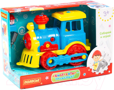 Конструктор Полесье Паровоз / 84842 - фото