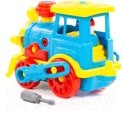 Конструктор Полесье Паровоз / 84842