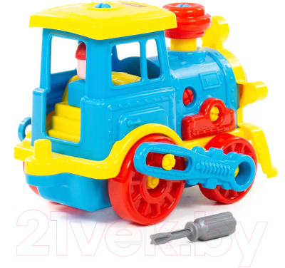 Конструктор Полесье Паровоз / 84842