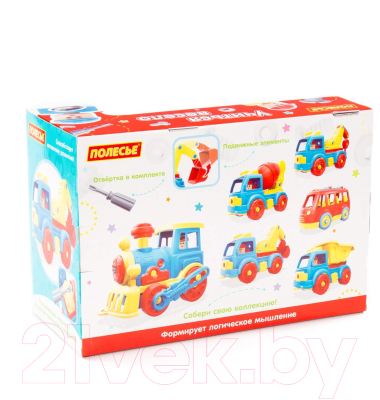 Конструктор Полесье Паровоз / 84842