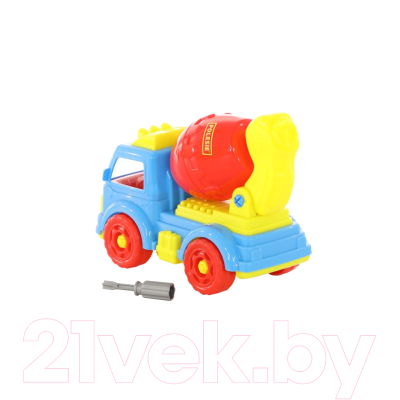 Конструктор Полесье Автомобиль-бетоновоз / 72993