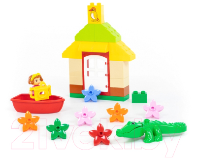 Конструктор Полесье Макси. Зоопарк / 77738