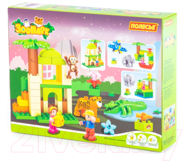 Конструктор Полесье Макси. Зоопарк / 77738