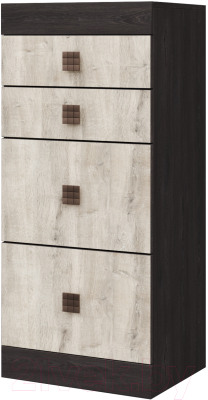 Комод Мебель-КМК Лондон 4Я 0467.22 (дуб кентерберри/сосна натуральная) - фото