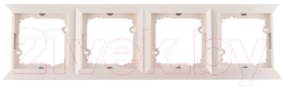Рамка для выключателей и розеток TIMEX Opal OPBE-RA4 - фото