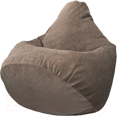 Бескаркасное кресло Flagman Груша Макси Г2.5-74 (Verona 74/Dark Brown) - фото