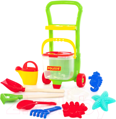 Тележка с игрушками для песочницы Полесье №622 / 67814 - фото