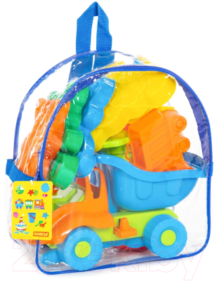 Набор игрушек для песочницы Полесье Самосвал Муравей в рюкзаке / 4740