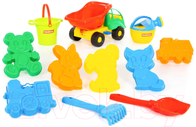 Набор игрушек для песочницы Полесье Самосвал Муравей в рюкзаке / 4740