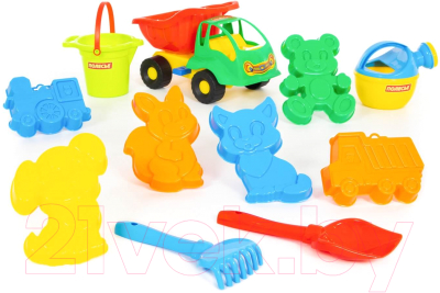 Набор игрушек для песочницы Полесье Самосвал Муравей в рюкзаке / 4740