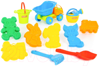 Набор игрушек для песочницы Полесье Самосвал Муравей в рюкзаке / 4740