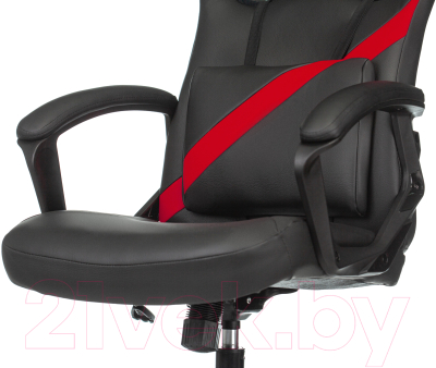 Кресло геймерское Бюрократ Zombie Driver (черный/красный)
