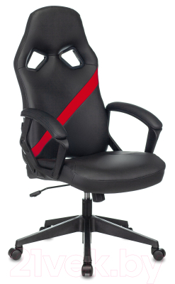 Кресло геймерское Бюрократ Zombie Driver (черный/красный)