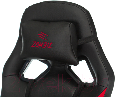 Кресло геймерское Бюрократ Zombie Driver (черный/красный)