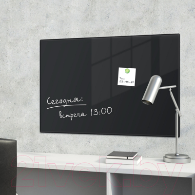 Магнитно-маркерная доска Brauberg Стеклянная / 236745