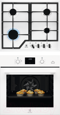 Комплект встраиваемой техники Electrolux OED3H50TW + GPE263MW - фото