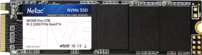 SSD диск Netac N950E Pro 1Tb (NT01N950E-001T-E4X) - фото