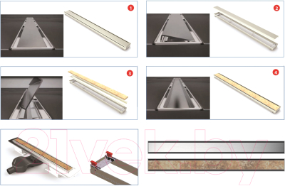 Трап для душа Berges B1 Keramik 500 / 090116