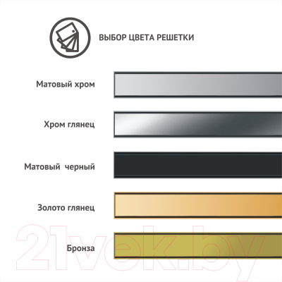 Трап для душа Berges B1 Keramik 600 / 090117