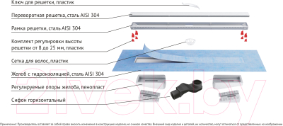Трап для душа Berges B1 Keramik 600 / 090117
