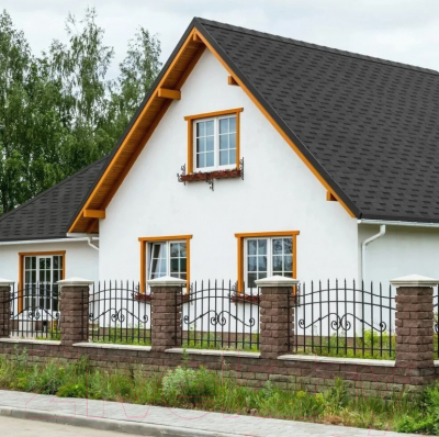 Черепица Технониколь Shinglas Фазенда Серый