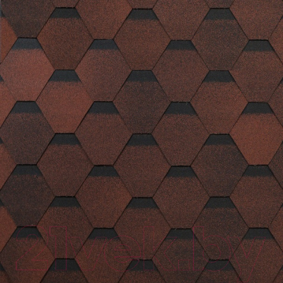 Черепица Технониколь Shinglas Оптима Соната Красный - фото