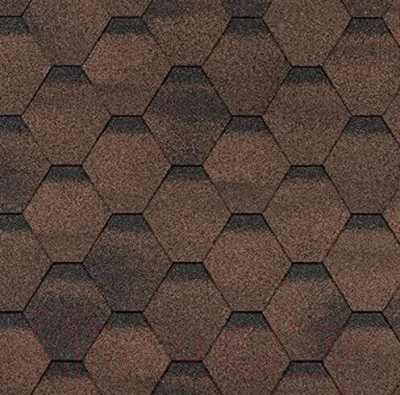 Черепица Технониколь Shinglas Финская Соната Коричневый - фото