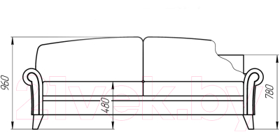 Диван Lama мебель Орлеан раскладной