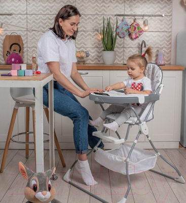 Стульчик для кормления Polini Kids 252 Бегемотик / 0002354-03