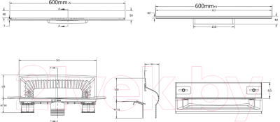 Трап для душа Berges Wall 600 / 090056
