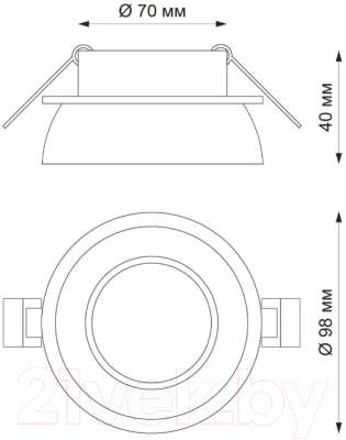 Точечный светильник Novotech Lirio 370722 (белый)