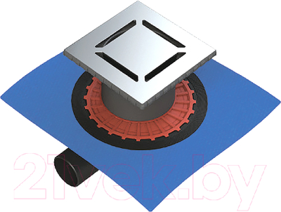 Трап для душа Berges Zentrum Norma 150x150 / 090363 - фото