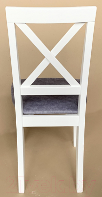 Стул Ельская мебельная фабрика Кристофер МДК-63 / 20С 675 (эмаль белая/кашемир серый)