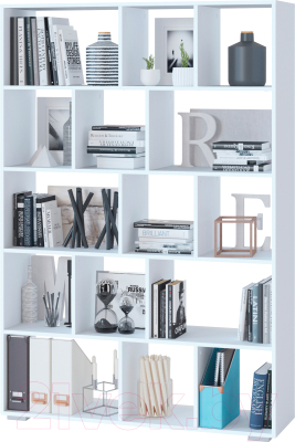 Стеллаж Сокол-Мебель СТ-15 (белый)