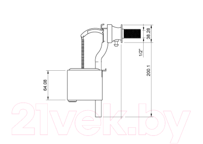 Смывное устройство для унитаза Berges Eko боковой / 030842