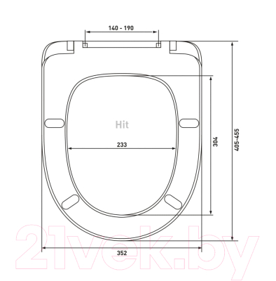 Сиденье для унитаза Berges Hit A / 010401