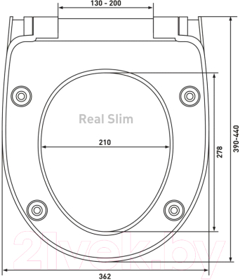 Сиденье для унитаза Berges Real Slim SO / 010303 (с микролифтом)